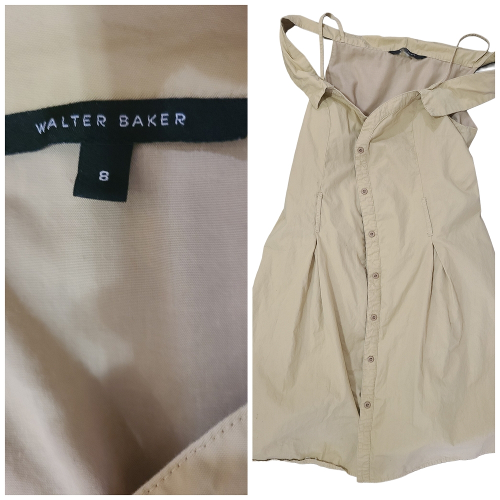 Walter Baker Cream Sleeveless Button Down Top